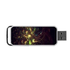 Fractal Flame Light Energy Portable Usb Flash (one Side) by Nexatart