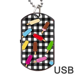 Ice Cream Kingdom  Dog Tag Usb Flash (one Side) by Valentinaart