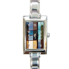 Glass Facade Colorful Architecture Rectangle Italian Charm Watch by Nexatart