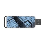 Grid Maths Geometry Design Pattern Portable USB Flash (One Side) Front