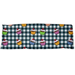 Cupcakes Plaid Pattern Body Pillow Case (dakimakura) by Valentinaart