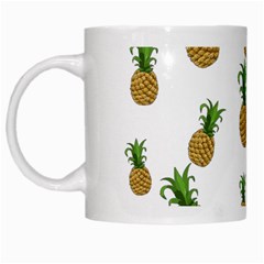 Pineapples Pattern White Mugs by Valentinaart