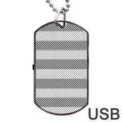 Pattern Half Tone Dog Tag Usb Flash (two Sides) by Nexatart