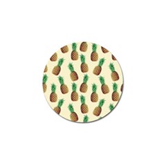 Pineapple Wallpaper Pattern Golf Ball Marker by Nexatart