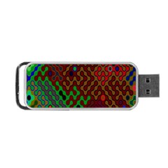 Psychedelic Abstract Swirl Portable Usb Flash (two Sides) by Nexatart