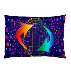 Recycling Arrows Circuit Pillow Case by Nexatart