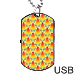 The Colors Of Summer Dog Tag Usb Flash (one Side) by Nexatart