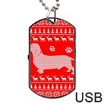 Ugly X Mas Design Dog Tag USB Flash (Two Sides) Front