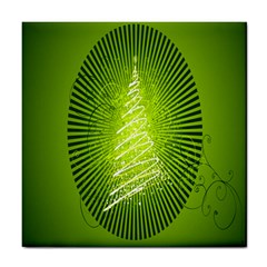 Vector Chirstmas Tree Design Tile Coasters by Nexatart