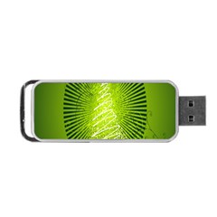 Vector Chirstmas Tree Design Portable Usb Flash (one Side) by Nexatart