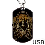 Virus Computer Encryption Trojan Dog Tag USB Flash (One Side) Front