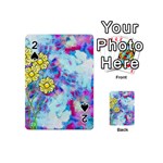 Backdrop Background Flowers Playing Cards 54 (Mini)  Front - Spade2