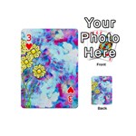 Backdrop Background Flowers Playing Cards 54 (Mini)  Front - Heart3