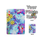 Backdrop Background Flowers Playing Cards 54 (Mini)  Front - Diamond9