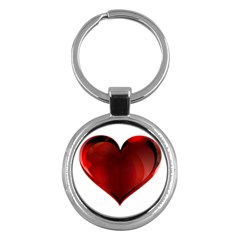 Heart Gradient Abstract Key Chains (round)  by Amaryn4rt