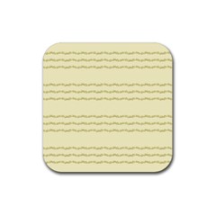 Background Pattern Lines Rubber Coaster (square)  by Amaryn4rt