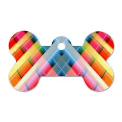 Graphics Colorful Colors Wallpaper Graphic Design Dog Tag Bone (two Sides) by Amaryn4rt