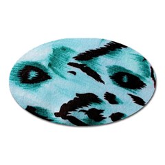 Animal Cruelty Pattern Oval Magnet by Amaryn4rt