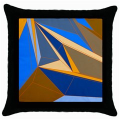 Abstract Background Pattern Throw Pillow Case (black) by Amaryn4rt