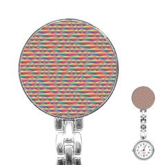 Background Abstract Colorful Stainless Steel Nurses Watch by Amaryn4rt