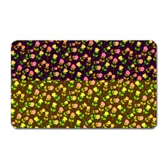 Flowers Roses Floral Flowery Magnet (rectangular) by Amaryn4rt