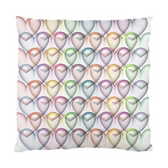 Valentine Hearts 3d Valentine S Day Standard Cushion Case (one Side) by Amaryn4rt