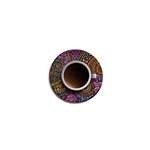 Ethnic Pattern Ornaments And Coffee Cups Vector 1  Mini Magnets Front