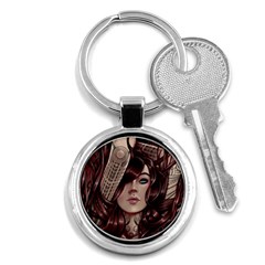 Beautiful Women Fantasy Art Key Chains (round)  by Amaryn4rt