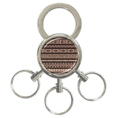 Ethnic Pattern Vector 3-ring Key Chains by Amaryn4rt