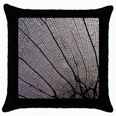 Sea Fan Coral Intricate Patterns Throw Pillow Case (black) by Amaryn4rt