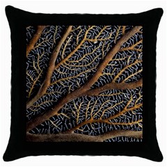 Trees Forests Pattern Throw Pillow Case (black) by Amaryn4rt