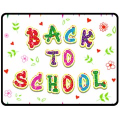 Back To School Fleece Blanket (medium)  by Amaryn4rt