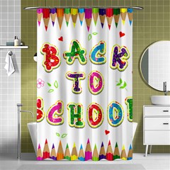 Back To School Shower Curtain 48  X 72  (small)  by Amaryn4rt