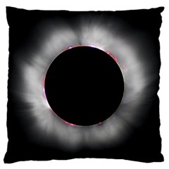 Solar Eclipse Large Cushion Case (one Side) by Amaryn4rt