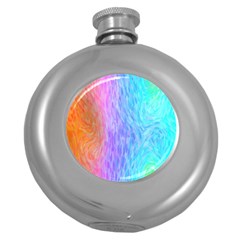 Abstract Color Pattern Textures Colouring Round Hip Flask (5 Oz) by Simbadda