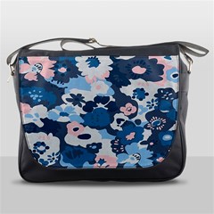 Fabric Wildflower Bluebird Messenger Bags by Simbadda