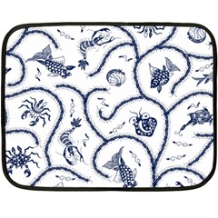 Fish Pattern Fleece Blanket (mini) by Simbadda