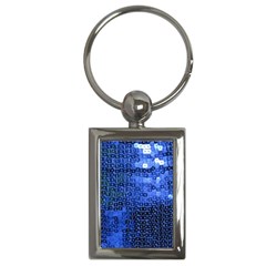 Blue Sequins Key Chains (rectangle)  by boho