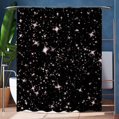 Black Stars Shower Curtain 60  X 72  (medium)  by boho