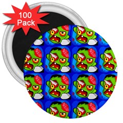 Zombies 3  Magnets (100 Pack) by boho