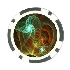 Art Shell Spirals Texture Poker Chip Card Guard by Simbadda