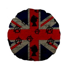 United Kingdom  Standard 15  Premium Round Cushions by Valentinaart