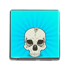 Skull Ball Line Schedule Memory Card Reader (square) by Simbadda