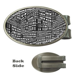 Recursive Subdivision Between 5 Source Lines Screen Black Money Clips (oval)  by Simbadda