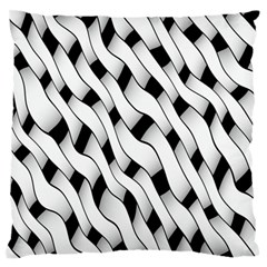 Black And White Pattern Standard Flano Cushion Case (two Sides) by Simbadda