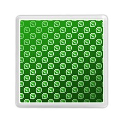 Whatsapp Logo Pattern Memory Card Reader (square)  by Simbadda