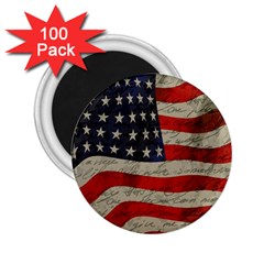 Vintage American Flag 2 25  Magnets (100 Pack)  by Valentinaart