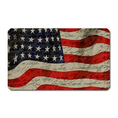 Vintage American Flag Magnet (rectangular) by Valentinaart