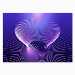 Abstract Fractal 3d Purple Artistic Pattern Line Large Glasses Cloth by Simbadda