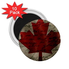 Canada Flag 2 25  Magnets (10 Pack)  by Valentinaart